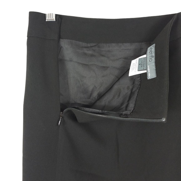 Business Casual Office Work Black Straight Pencil Skirt Career Woman Corpcore 6 - Picture 2 of 9